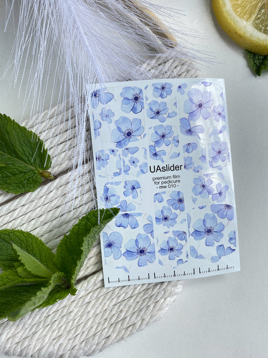 Pedicure nail wrap films mw-010