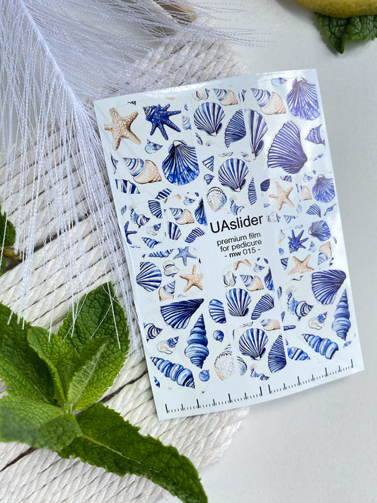 Pedicure nail wrap films mw-015