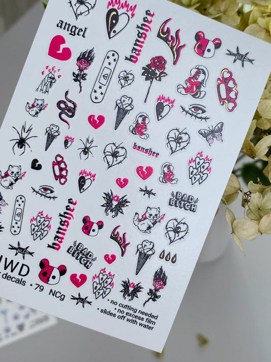Nail Water Decal 79 NailWD