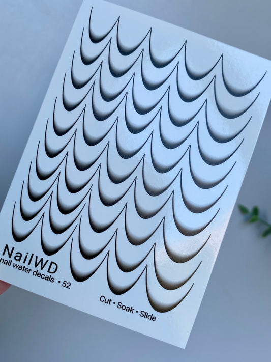 Nail Water Decal 52 NailWD