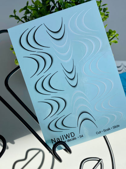 Nail Water Decal 54 NailWD