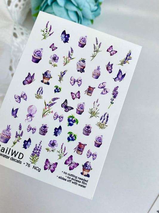 Nail Water Decal 76 NailWD