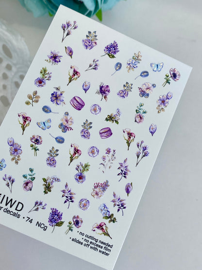 Nail Water Decal 74 NailWD