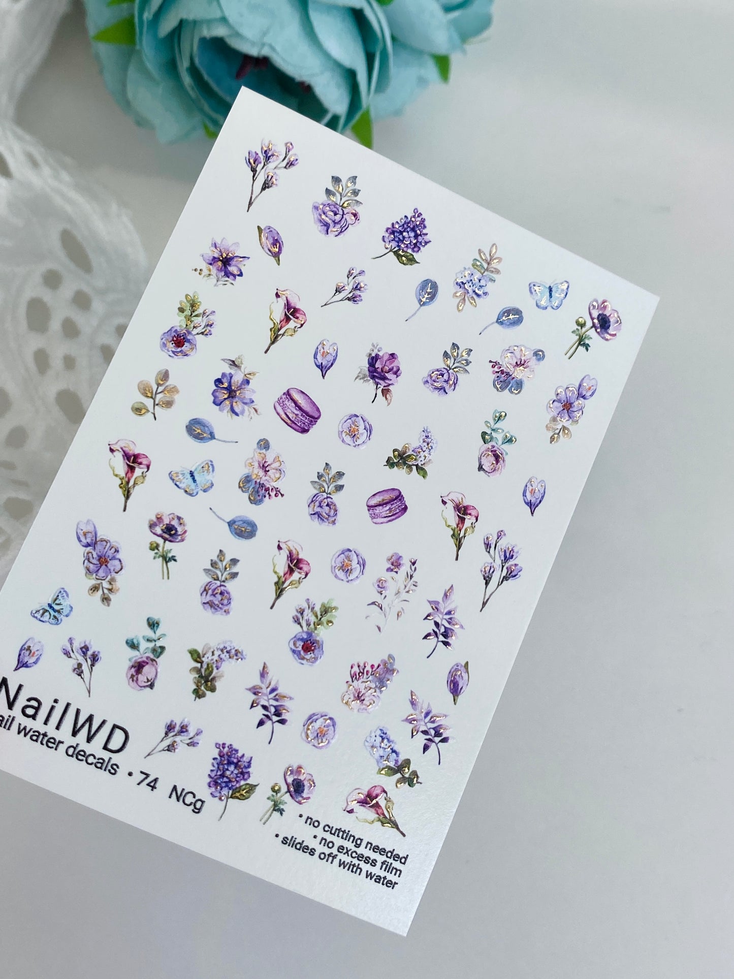 Nail Water Decal 74 NailWD