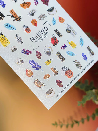 Nail Water Decal 103 NailWD