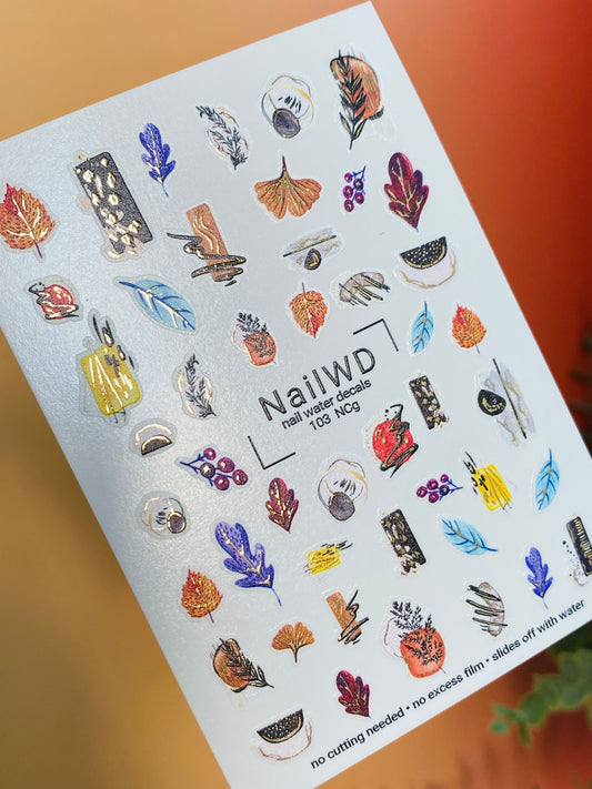 Nail Water Decal 103 NailWD