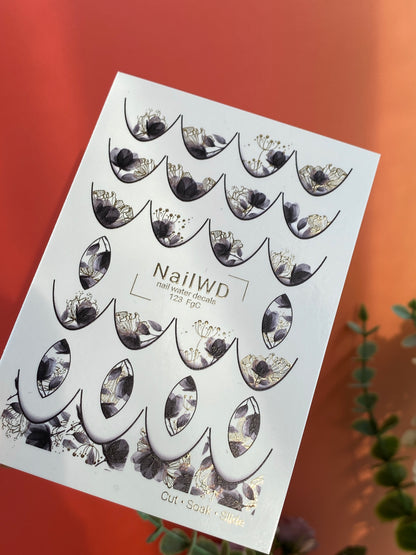 Nail Water Decal 123 NailWD