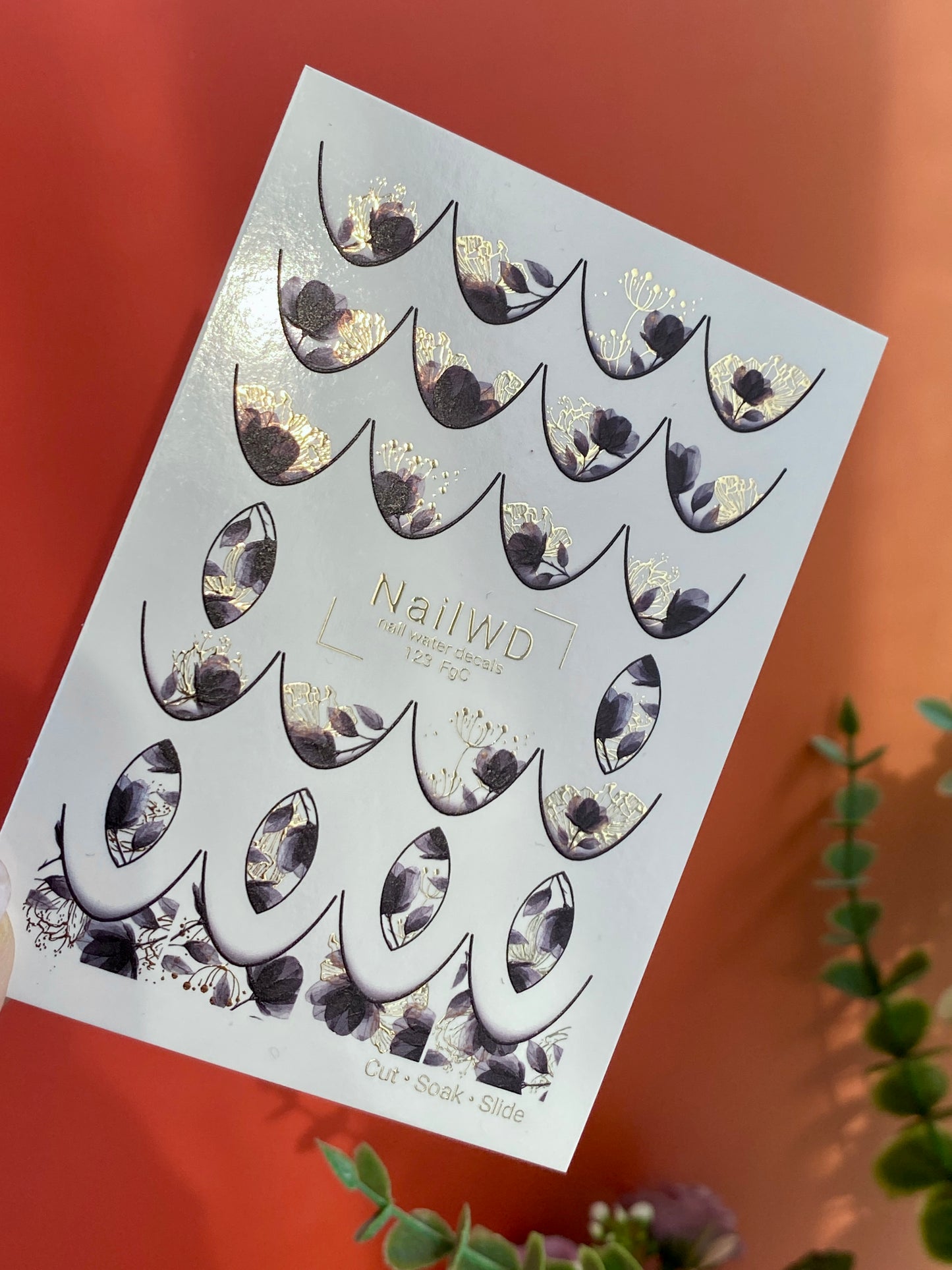 Nail Water Decal 123 NailWD