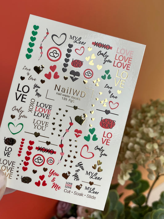 Nail Water Decal 159 Nail WD