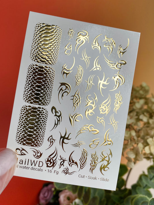 Nail Water Decal 16 NailWD