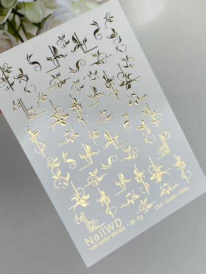 Nail Water Decal 38 NailWD