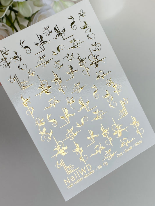 Nail Water Decal 38 NailWD